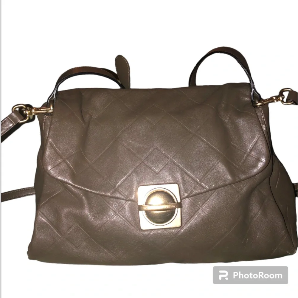 Marc by Marc Jacobs Olive Green Genuine Leather Handbag Crossbody Purse GUC - Picture 2 of 16